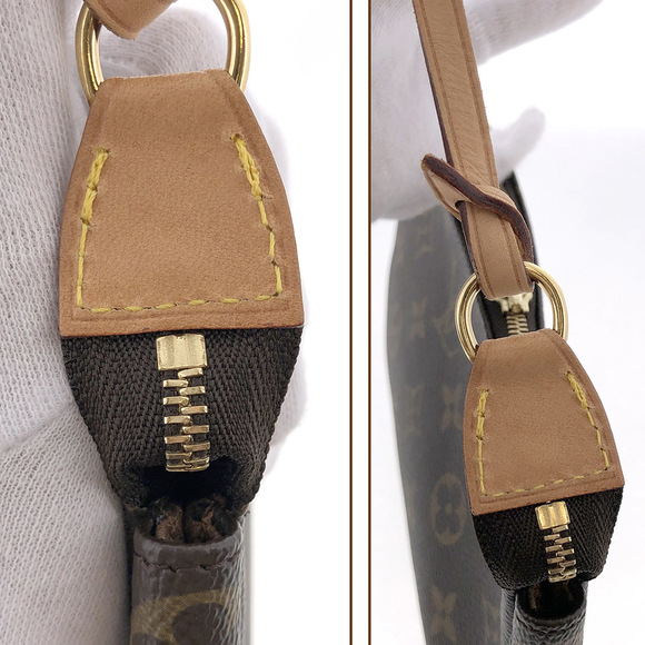 Louis Vuitton Pochette Accessoire Monogram Canvas Handbag Mini Pouch Brown - Picture 6 of 7